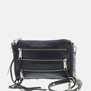 Rebecca Minkoff Women Blue Leather Crossbody